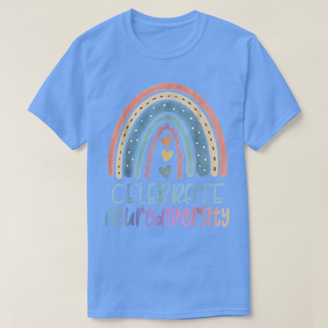 Feiern Neurodivergenz Psychische Autismus im Krieg T-Shirt (Design vorne)