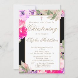 Feiern oder Taufen Blumenkohl Rose Einladung