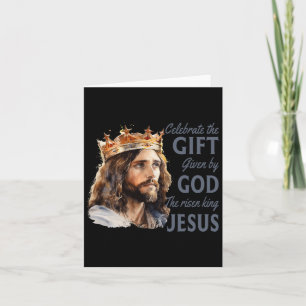 Feiern Ostern Jesus der König ist Christlich Karte
