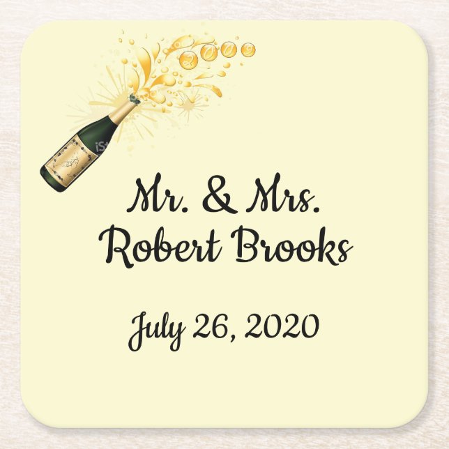 Feiern personalisierter Untersetzer (Vorderseite)