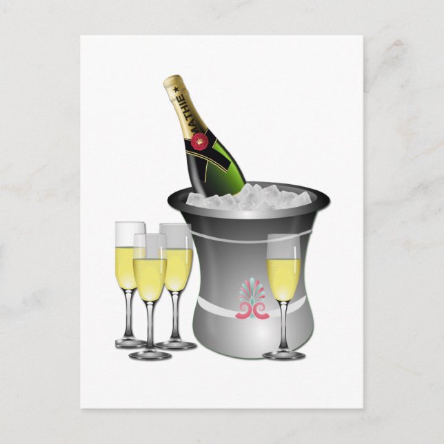 Feiern Postkarte (Vorderseite)