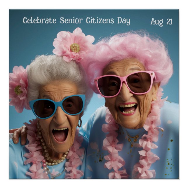 Feiern Senior Citizens Day Poster (Vorderseite)