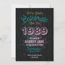 Feiern Sie 1989 Party Einladung - Achtzigerjahre
