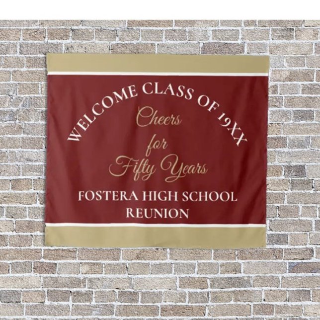 Feiern Sie! 50. Klasse Wiedersehen-Party Wandteppich (Von Creator hochgeladen)
