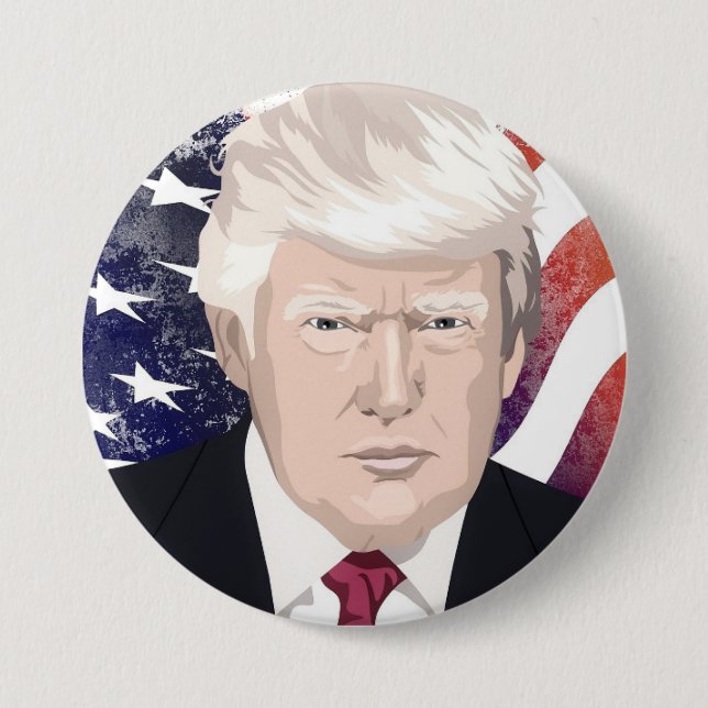 Feiern Sie Amerika und Präsident Trump #30 Button (Vorderseite)