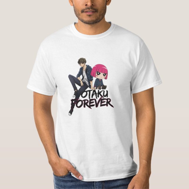 Feiern Sie Anime mit lustigen und undurchsichtigen T-Shirt (Vorderseite)