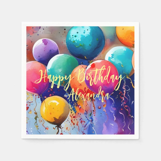 Feiern Sie! Benutzerdefinierter Text Serviette (Vorderseite)