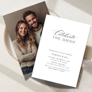 Feiern Sie das Bride Budget Brautparty Foto Einladung
