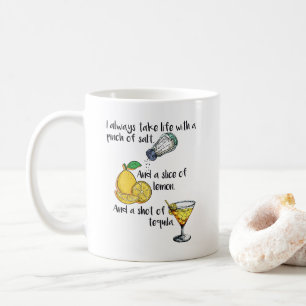Feiern Sie das Leben, lustige Sprüche Kaffeetasse