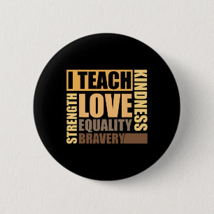 Feiern Sie den Black History Month, ich unterricht Button