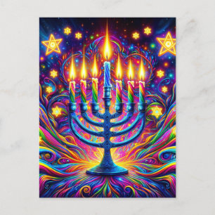 Feiern Sie den Geist von Hanukkah Postkarte