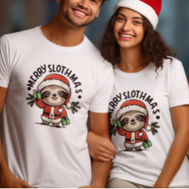 Feiern Sie den Geist von Weihnachten Sloth T-Shirt