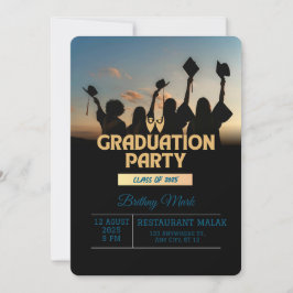 Feiern Sie den Grad! Benutzerdefinierte Graduierun Einladung