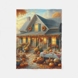 Feiern Sie den Herbstschwung mit gemütlichem Charm Fleecedecke