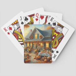 Feiern Sie den Herbstschwung mit gemütlichem Charm Spielkarten