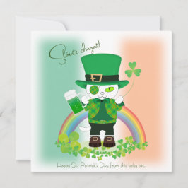 Feiern Sie den St. Patrick's Day mit einer glückli Einladung