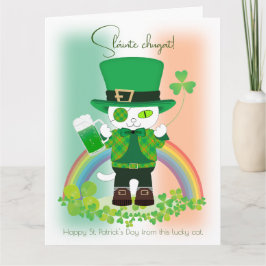 Feiern Sie den St. Patrick's Day mit einer glückli Karte
