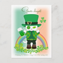 Feiern Sie den St. Patrick's Day mit einer glückli Postkarte