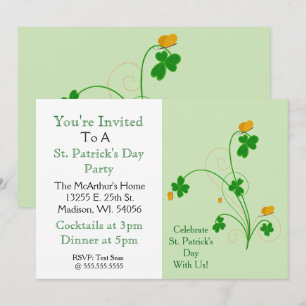 Feiern Sie den St. Patrick's Day mit uns!"Feier Einladung