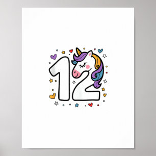 Feiern Sie die 12-jährige Geburtstagsparty für Mäd Poster