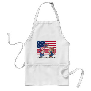 Feiern Sie die amerikanische Flagge Schürze