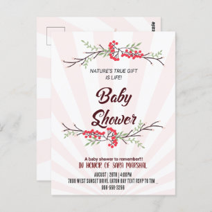 Feiern Sie die Ankunft Ihres kleinen Wunders! Postkarte