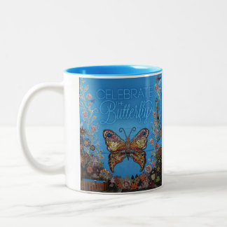 Feiern Sie die Auftrag-Kinder des Zweifarbige Tasse
