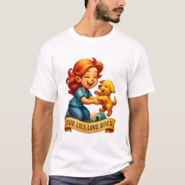 Feiern Sie die Bindung zwischen Menschen und Haust T-Shirt