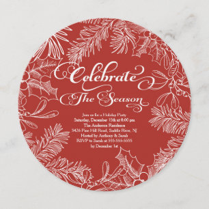 Feiern Sie die Einladung zur Feier der Feiertage