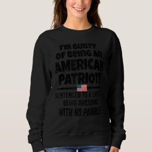Feiern Sie die Flaggenschuld der USA als Amerikane Sweatshirt