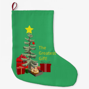 Feiern Sie die Geburt Christi auf a Großer Weihnachtsstrumpf