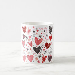 Feiern Sie die Liebe mit jeder Sekunde: Valentinst Kaffeetasse