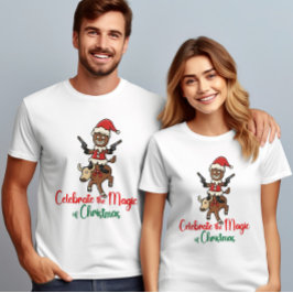 Feiern Sie die Magie der Weihnachtswildkekse T-Shirt