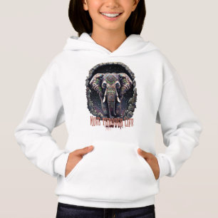 Feiern Sie die Majestät des Elefanten Hoodie