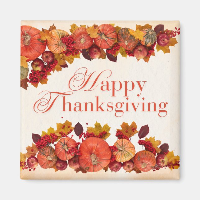 Feiern Sie die Zeit der Dankbarkeit mit unserem Magnet (Vorne)