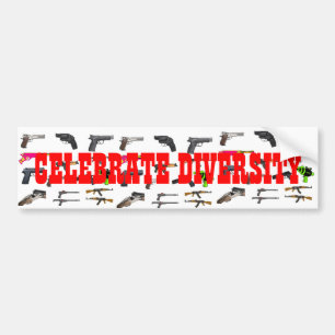 FEIERN SIE DIVERSITY AUTOAUFKLEBER