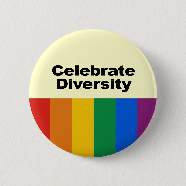 Feiern Sie Diversity Button (Vorderseite)