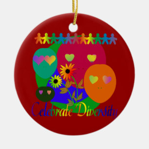 Feiern Sie Diversity Keramik Ornament