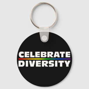 Feiern Sie Diversity-schwarzen Schlüsselanhänger