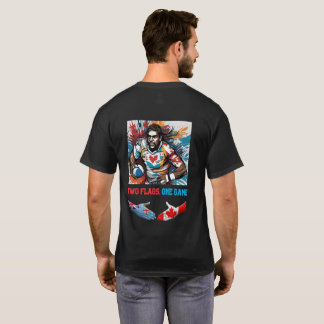 Feiern Sie Einheit mit unseren "Zwei Flaggen - Ein T-Shirt