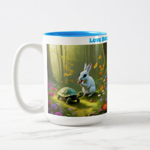 Feiern Sie Freundschaft mit jeder Sippe Zweifarbige Tasse