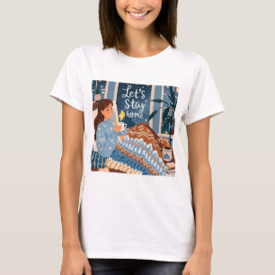 Feiern Sie gemütliche Nächte aus Strickdecke T-Shirt
