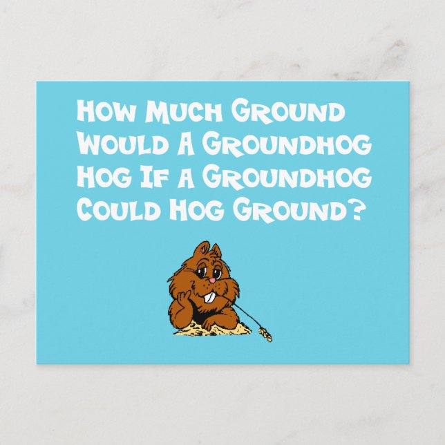 Feiern Sie Groundhog Day-Postkarte Postkarte (Vorderseite)