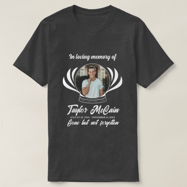 Feiern Sie Ihr Leben: Personalisiertes Gedenkmal T T-Shirt (Design vorne)