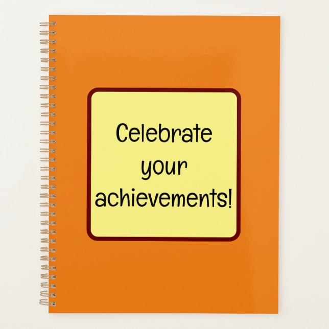 Feiern Sie Ihre Errungenschaften Planer (Vorderseite)
