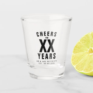 Feiern Sie Ihre Hochzeitsgeschenke nach Ihren Wüns Schnapsglas
