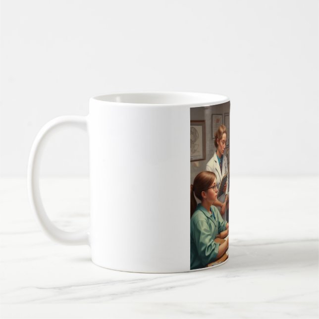 Feiern Sie Ihre Reise: Medizinische Meilensteine T Kaffeetasse (Links)