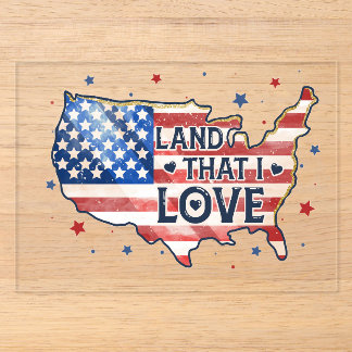 Feiern Sie Ihren amerikanischen Stolz mit diesem w Acryleinladungen