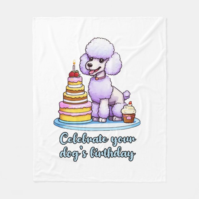 Feiern Sie Ihren Geburtstag Fleecedecke (Vorderseite)