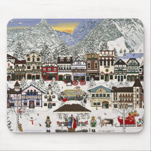 Feiern Sie Ihren Urlaub in Leavenworth Mousepad